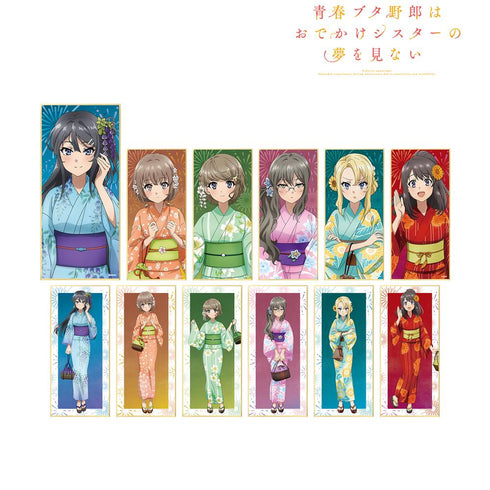 『青春ブタ野郎はおでかけシスターの夢を見ない』描き下ろしイラスト 浴衣ver. トレーディングスタンド付き色紙(単位/BOX)【202509再販】